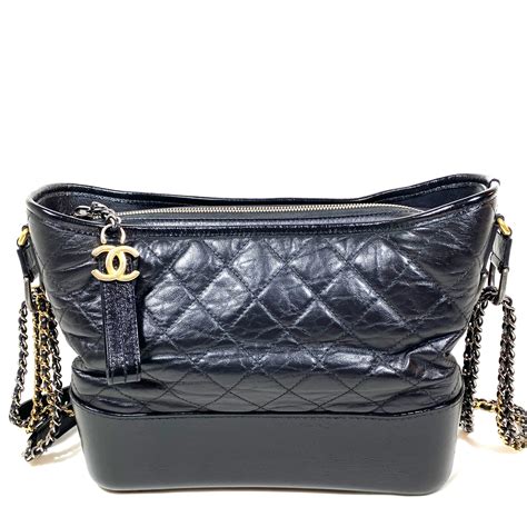 chanel gabrielle bag all black|More.